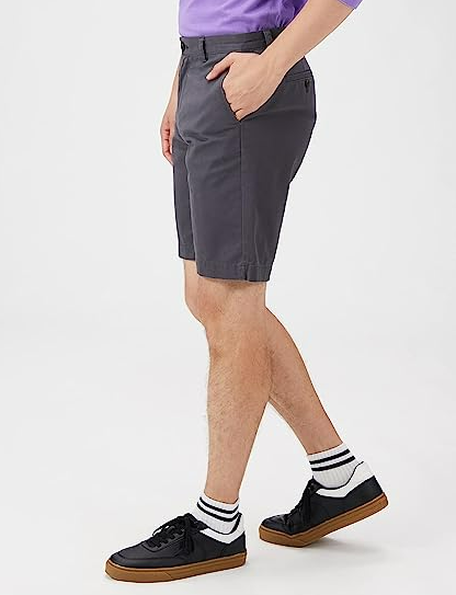 Amazon Essentials Men's Slim-Fit 9" Short Grey 34