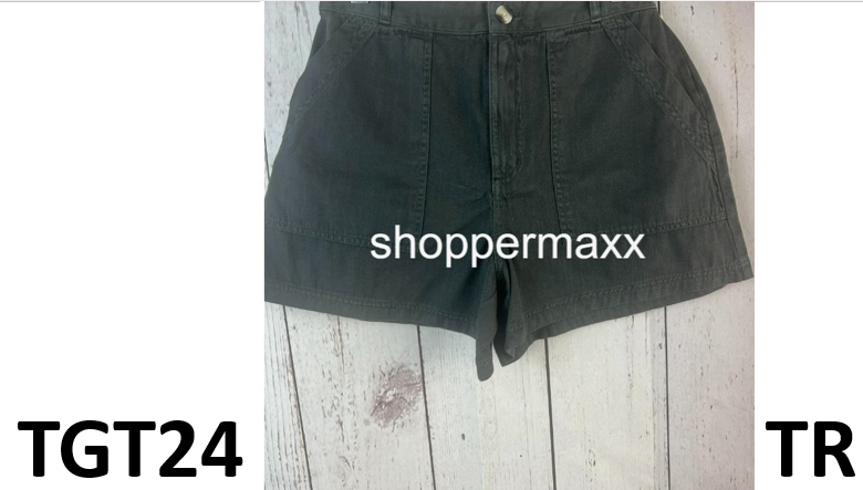 Women's High-Rise Utility Shorts - Universal Thread, Black, Size 4