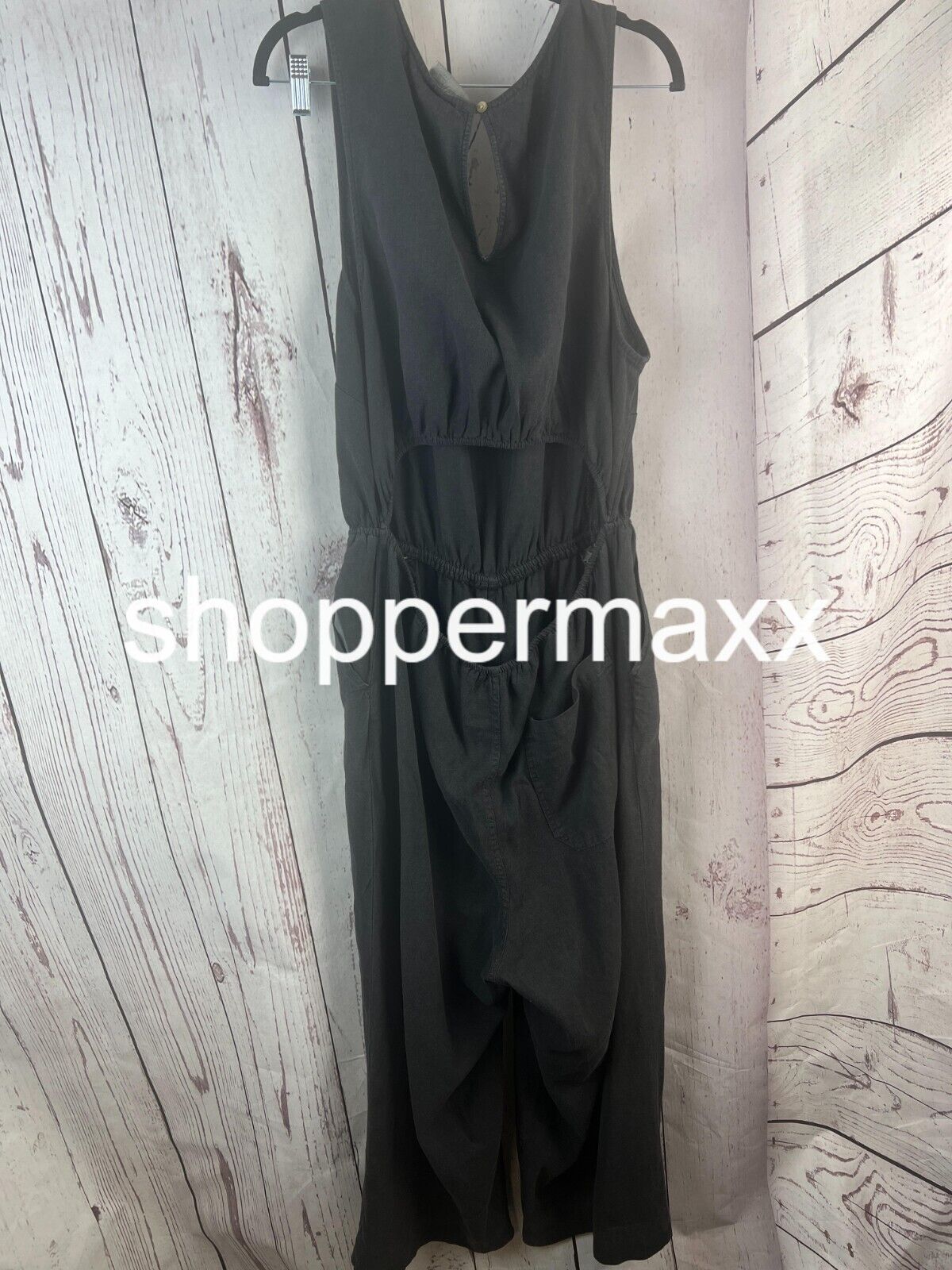 WOMEN'S SLEEVELESS JUMPSUIT - UNIVERSAL THREAD, BLACK, SIZE XX-Large