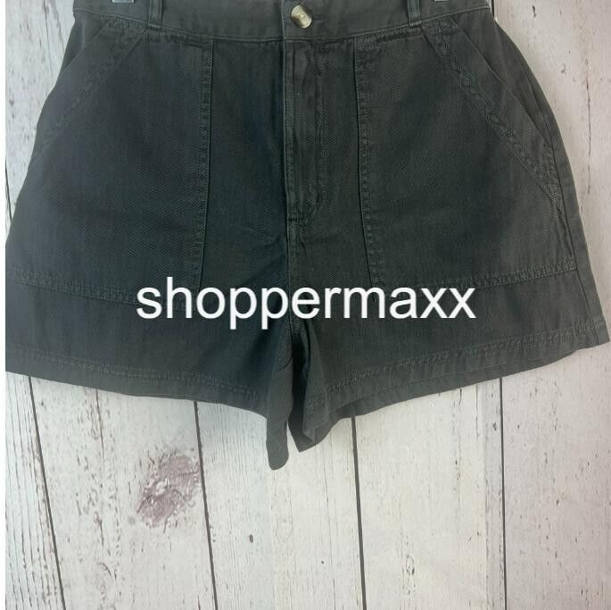 Women's High-Rise Utility Shorts - Universal Thread, Black, Size 4