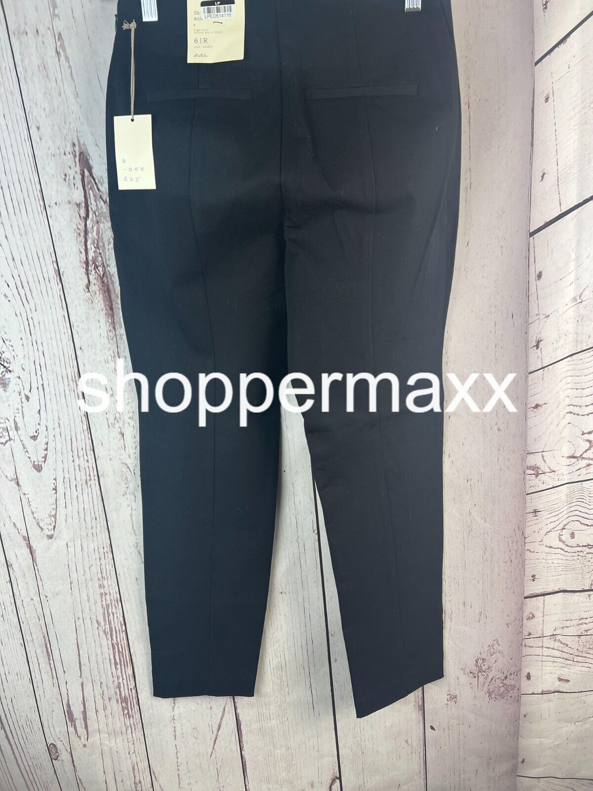 Women's High-Rise Skinny Ankle Pants - A New Day, Black, Size 6