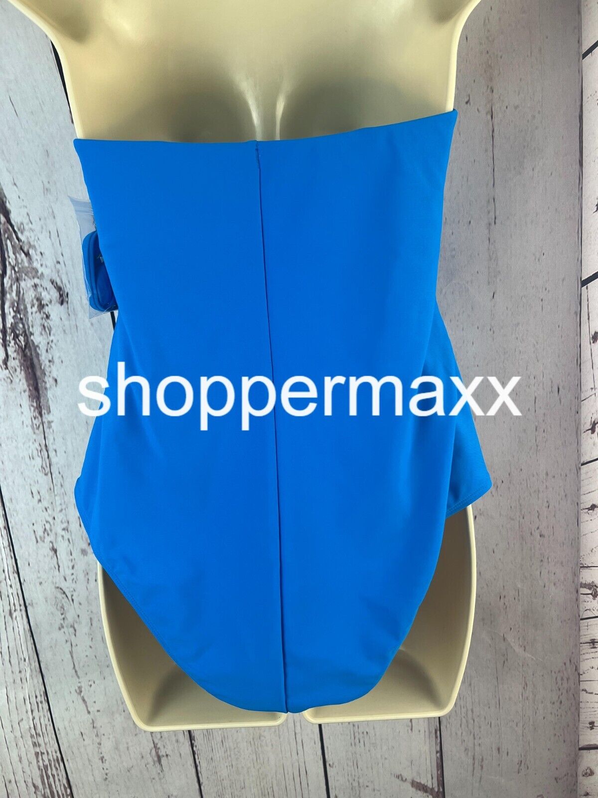 Women's Halter Keyhole Bandeau One Piece Swimsuit - Shade & Shore, Blue, Size M