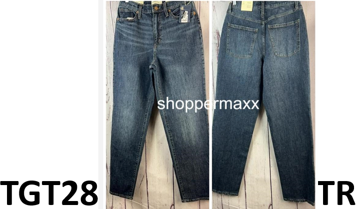 Women's High-Rise Vintage Straight Jeans - Universal Thread, Dark Blue, Size- 4