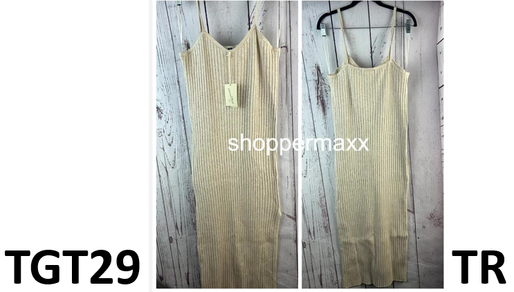Women's Tank Maxi Sweater Dress - Universal Thread, Tan, Size- L
