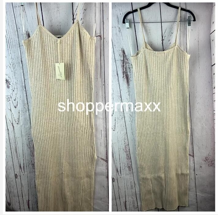 Women's Tank Maxi Sweater Dress - Universal Thread, Tan, Size- L