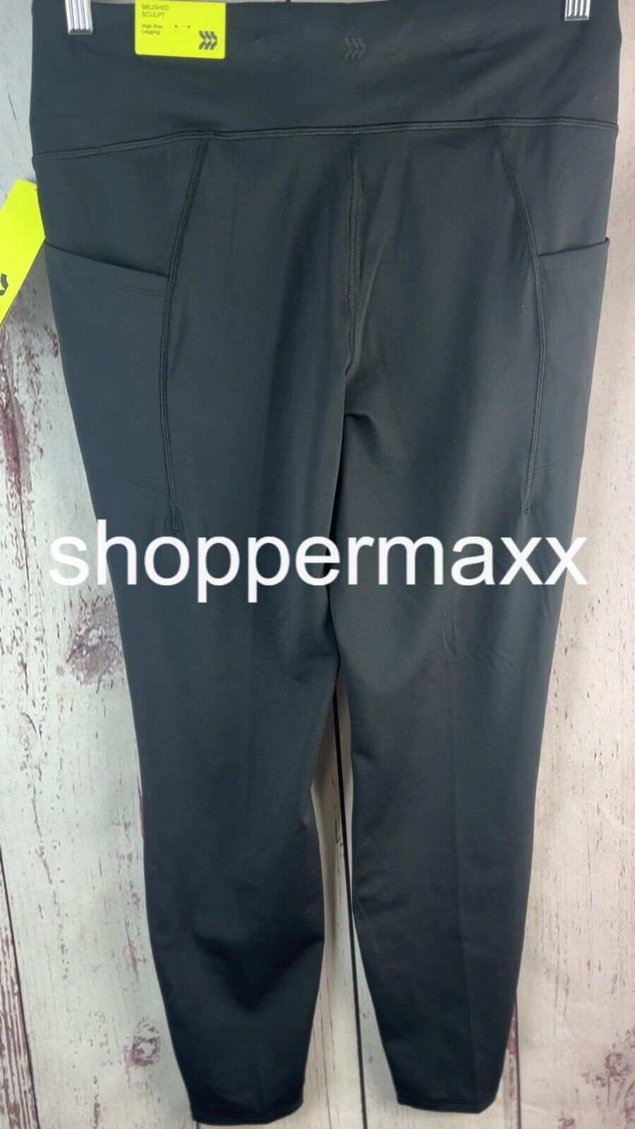 Women's Brushed Sculpt High-Rise Pocketed Leggings 28 UPF50+, Pocket Black, XXL