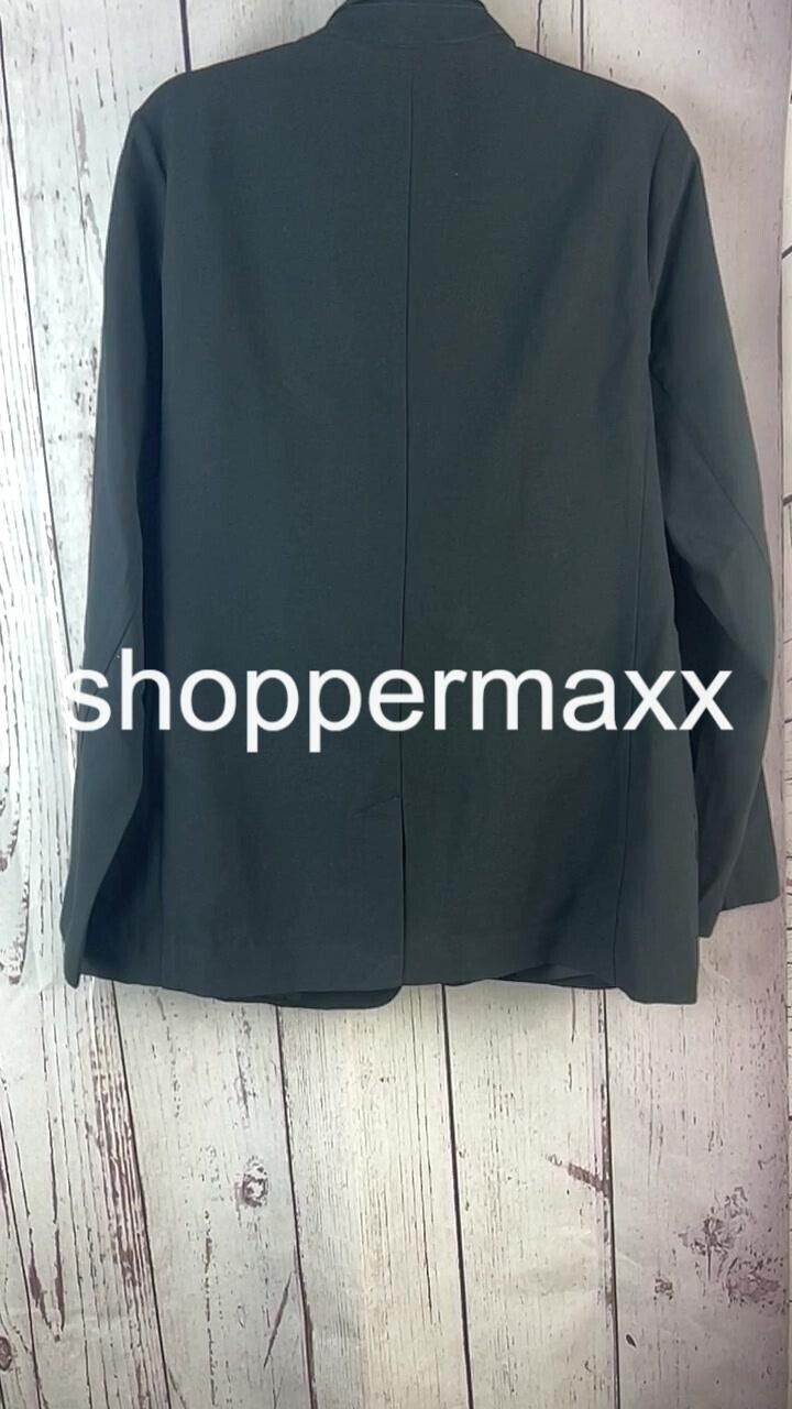 Women's Relaxed Fit Essential Blazer - A New Day, Black, Size Medium