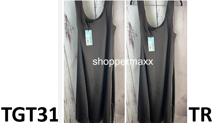 Women's Scoop Neck Strappy Midi Slip Dress - Future Collective, Dark Gray, XXL