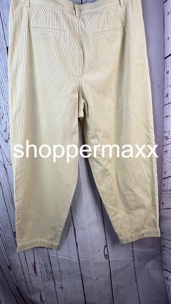 Women's Corduroy Straight Leg Trousers - Rowing Blazers x Target, Cream, Size 16