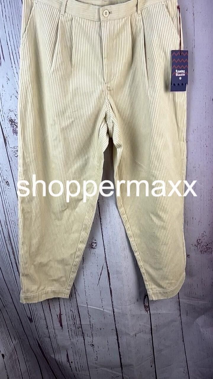 Women's Corduroy Straight Leg Trousers - Rowing Blazers x Target, Cream, Size 16