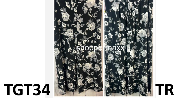 Women's Button-Front Printed Midi Skirt - Wild Fable, Color-Black, Floral , XL