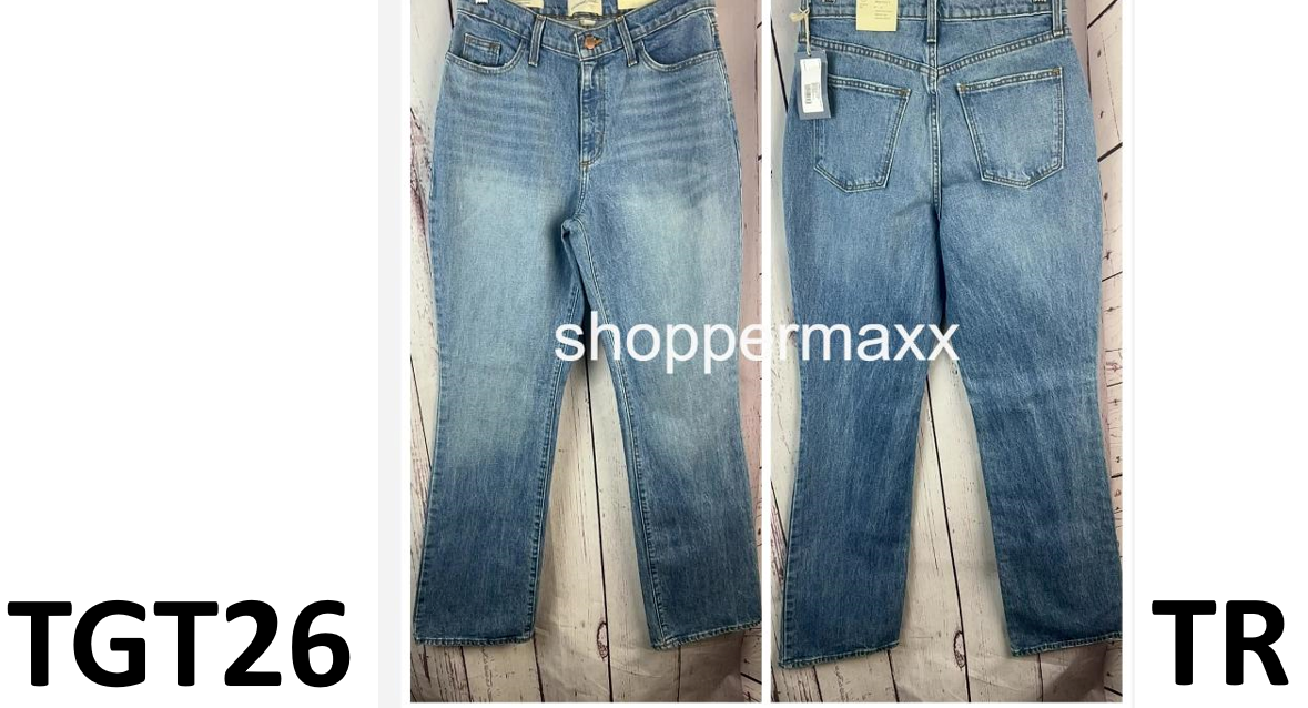 WOMEN'S HIGH-RISE VINTAGE BOOTCUT JEANS - UNIVERSAL THREAD, INDIGO, SIZE 4