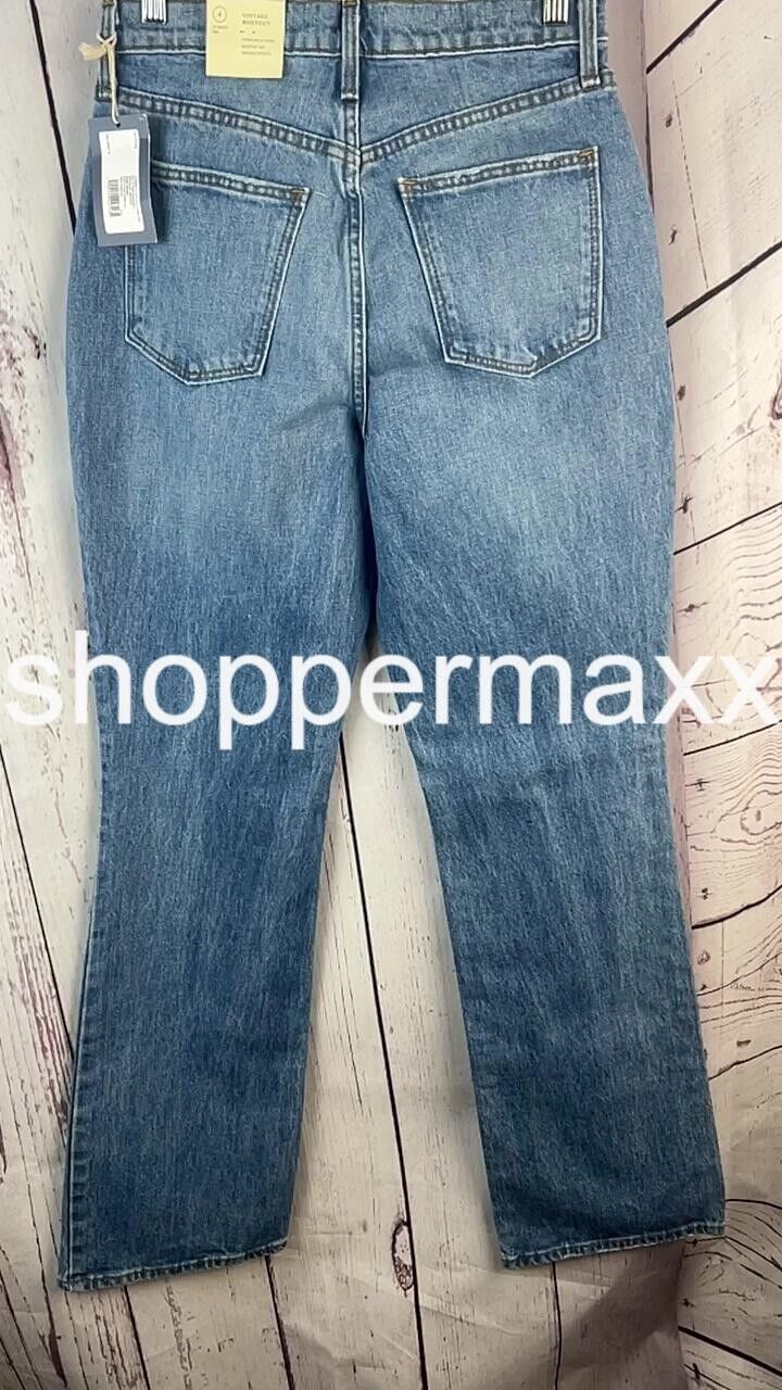 WOMEN'S HIGH-RISE VINTAGE BOOTCUT JEANS - UNIVERSAL THREAD, INDIGO, SIZE 4