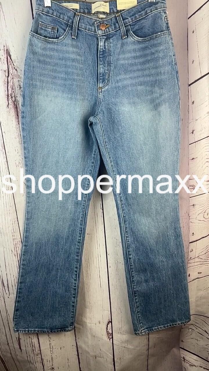 WOMEN'S HIGH-RISE VINTAGE BOOTCUT JEANS - UNIVERSAL THREAD, INDIGO, SIZE 4