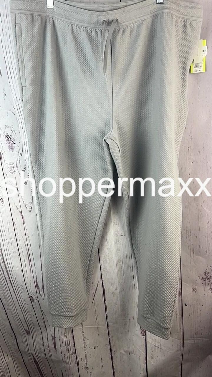 Men's Textured Knit Jogger Pants - All in Motion, Gray, Size XX-Large