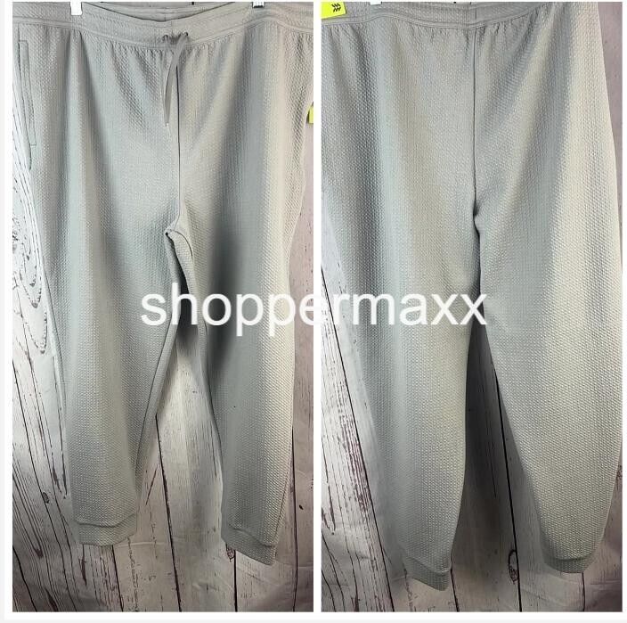Men's Textured Knit Jogger Pants - All in Motion, Gray, Size XX-Large