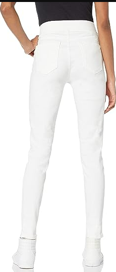 Amazon Essentials Women's Stretch Pull-On Jegging White 14short