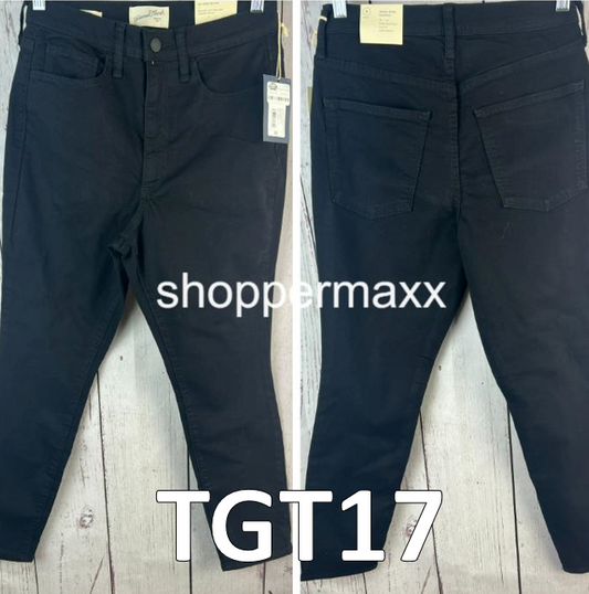 Women's High-Rise Skinny Jeans - Universal Thread, Color- BLACK, Size-8S