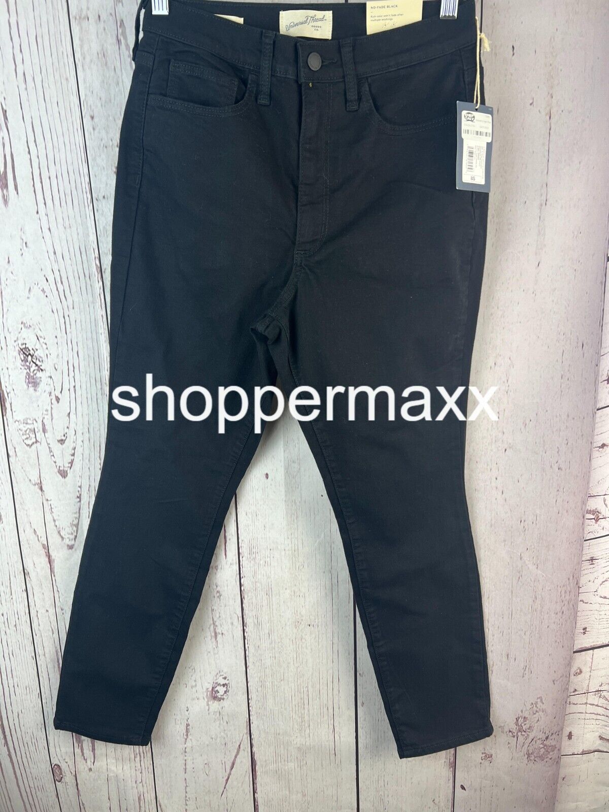 Women's High-Rise Skinny Jeans - Universal Thread, Color- BLACK, Size-8S