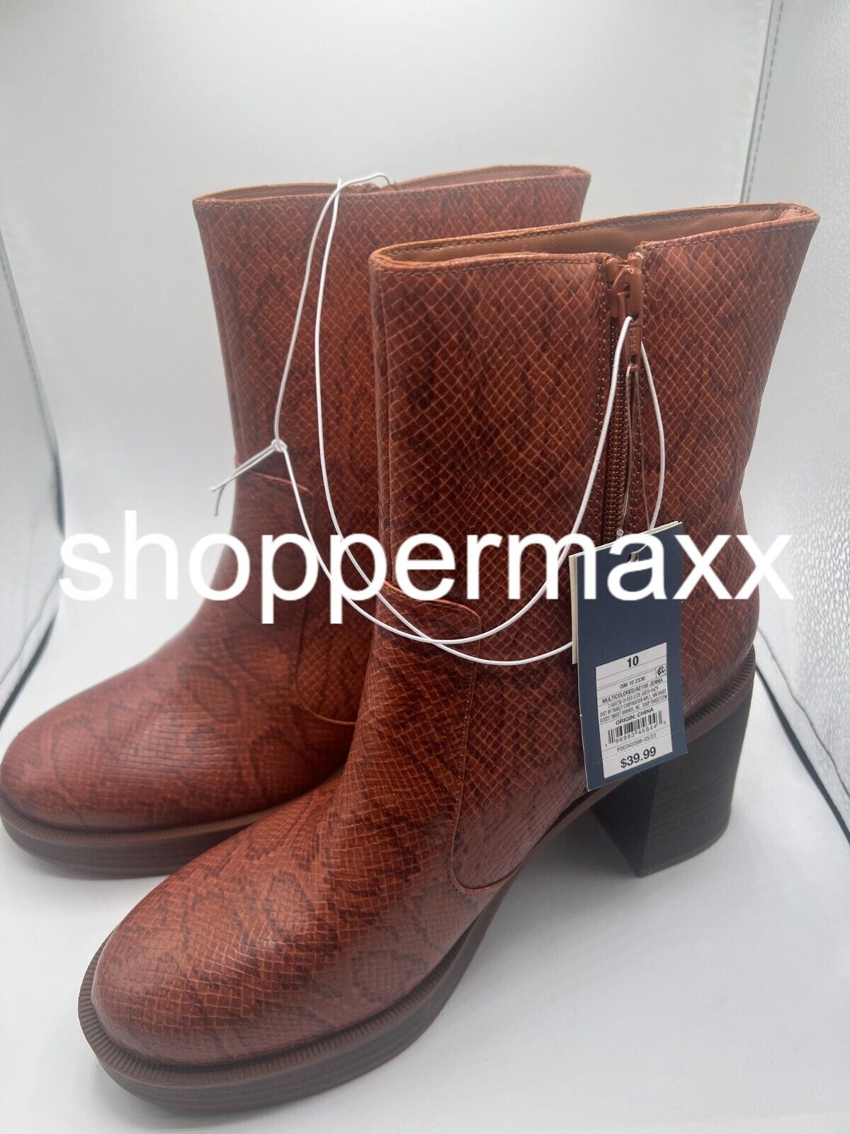 Women's Jenna Platform Boots - Universal Thread, Brown, Size 10