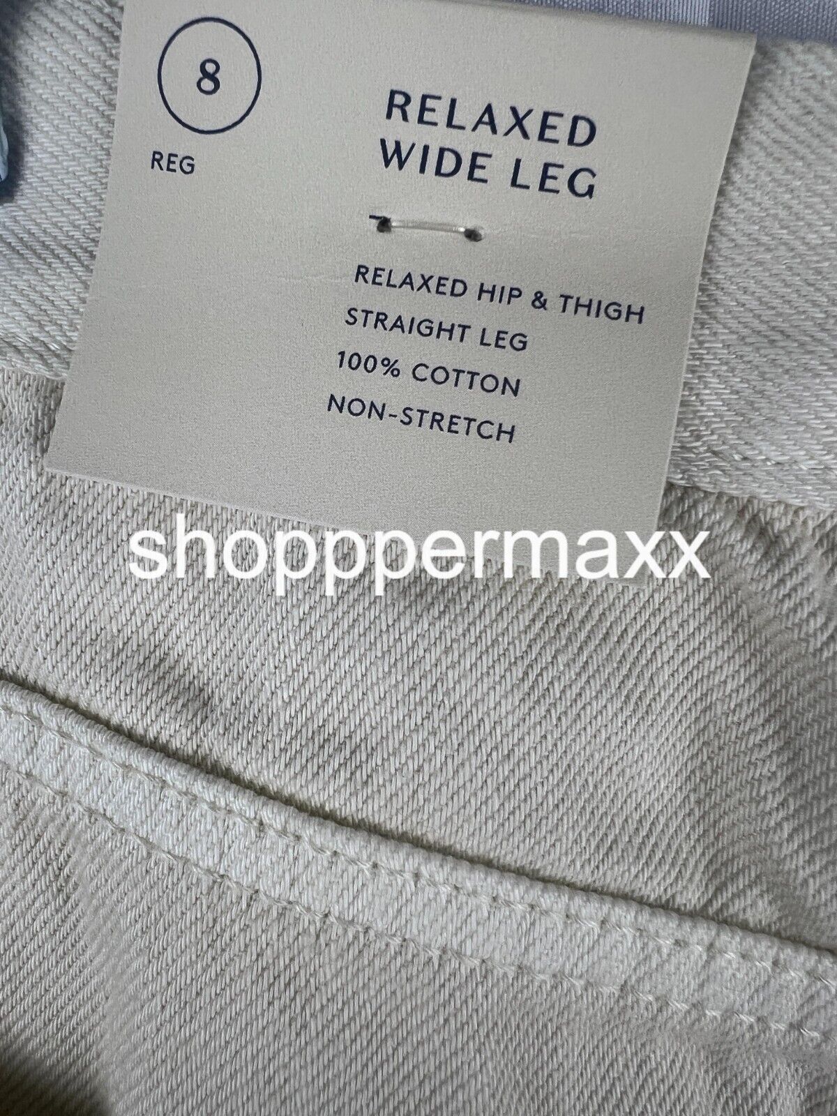Women's High-Rise Wide Leg Jeans - Universal Thread, Off-White, Size 8