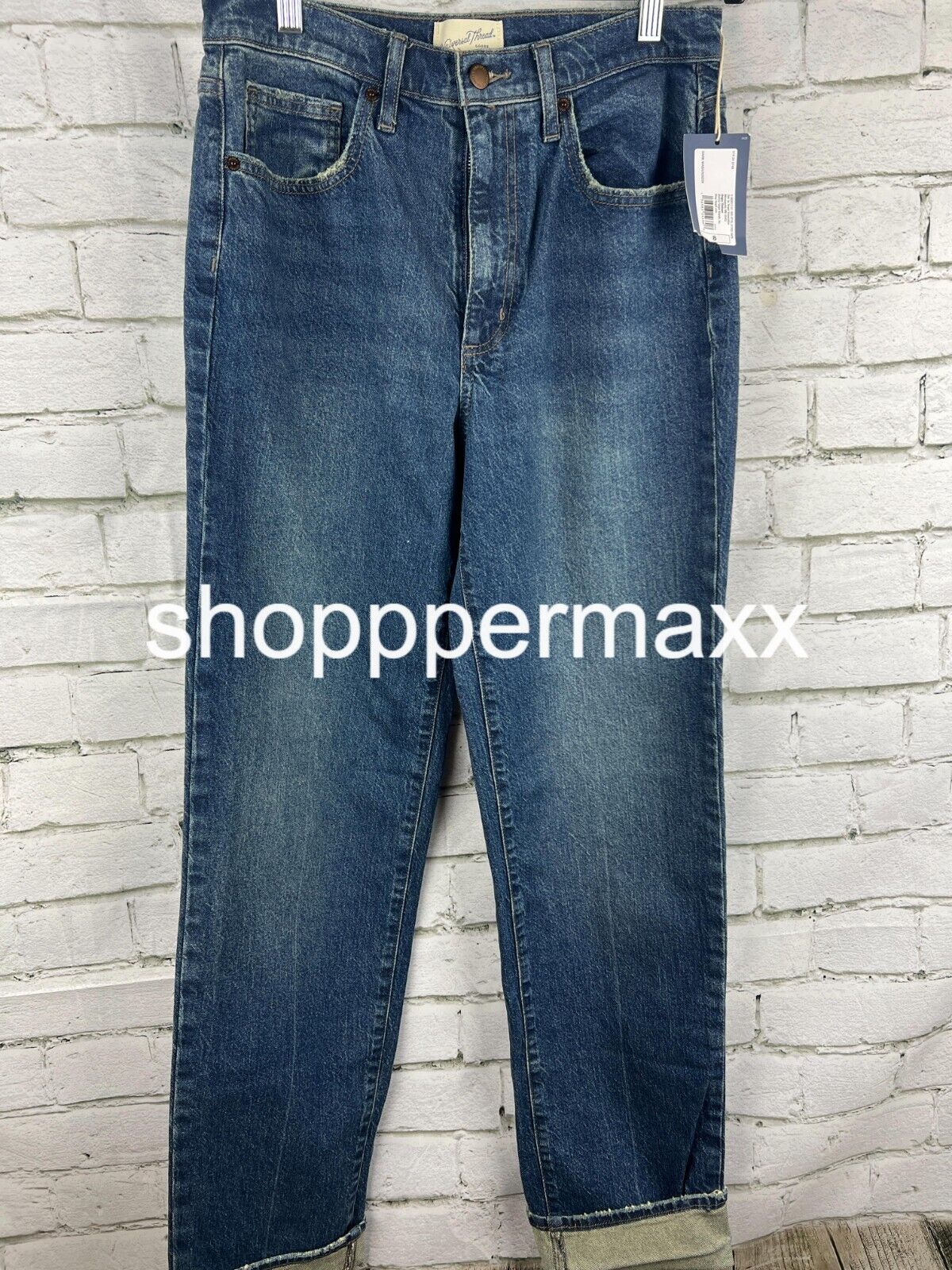 Women's High-Rise 90's Straight Jeans - Universal Thread, Dark Wash, Size 8