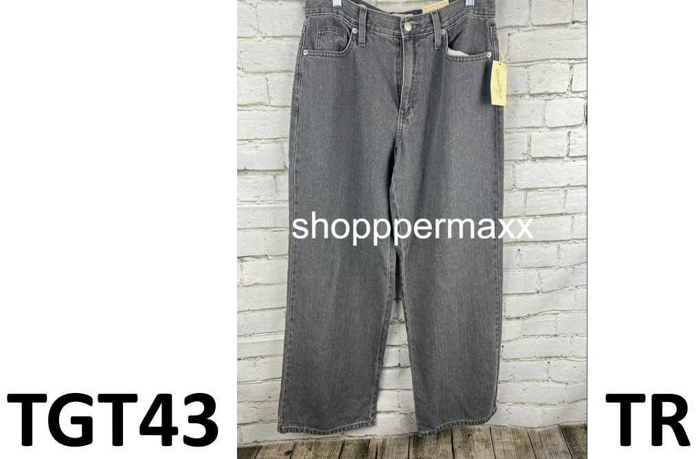 Women's High-Rise Wide Leg Jeans - Universal Thread, Gray Wash, Size 8