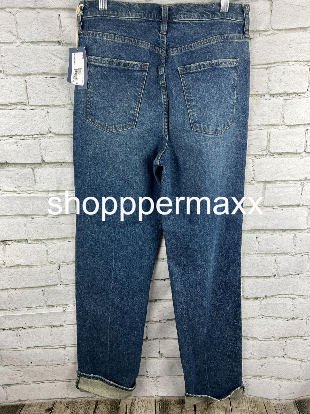 Women's High-Rise 90's Straight Jeans - Universal Thread, Dark Wash, Size 8