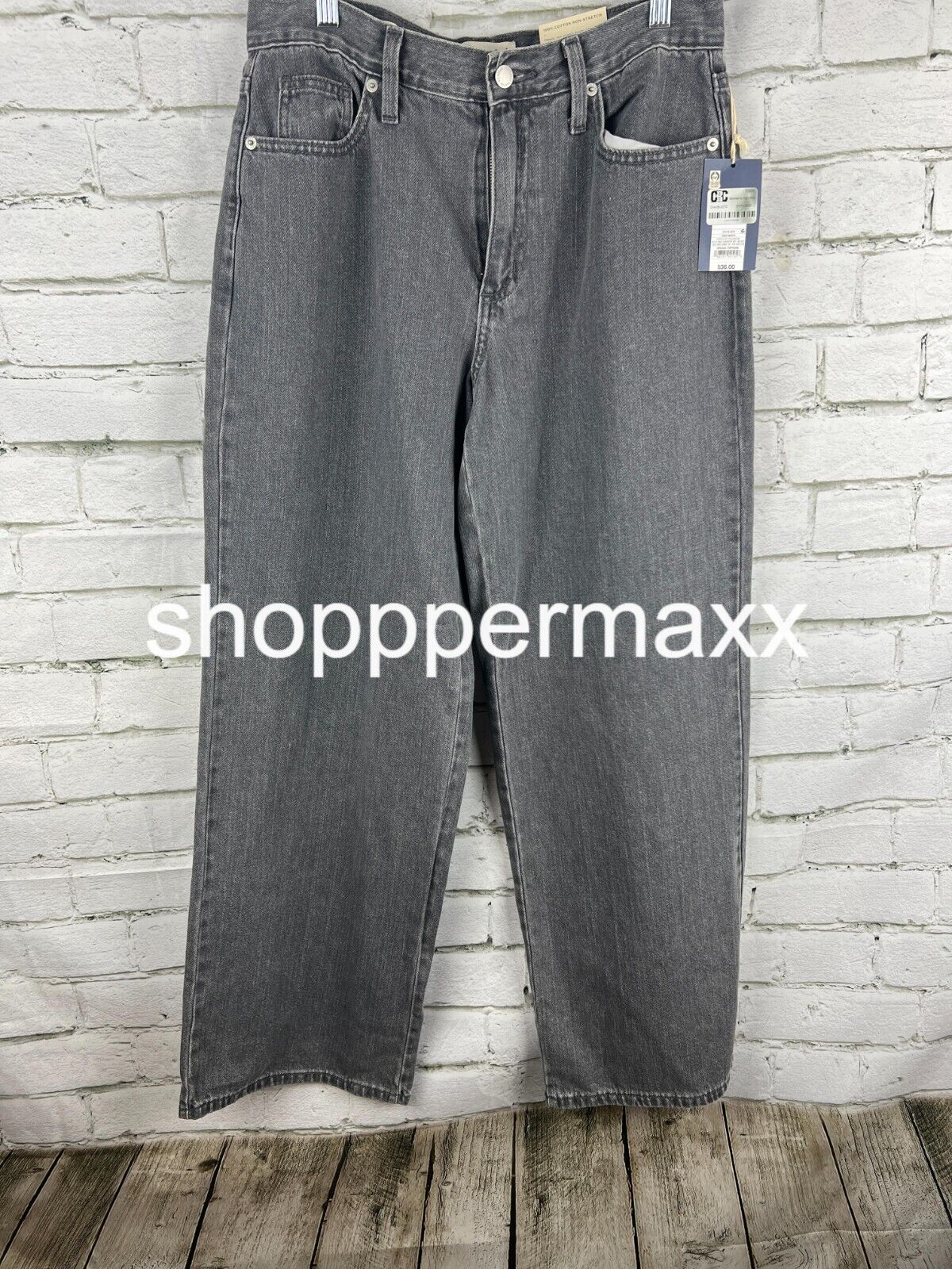 Women's High-Rise Wide Leg Jeans - Universal Thread, Gray Wash, Size 8