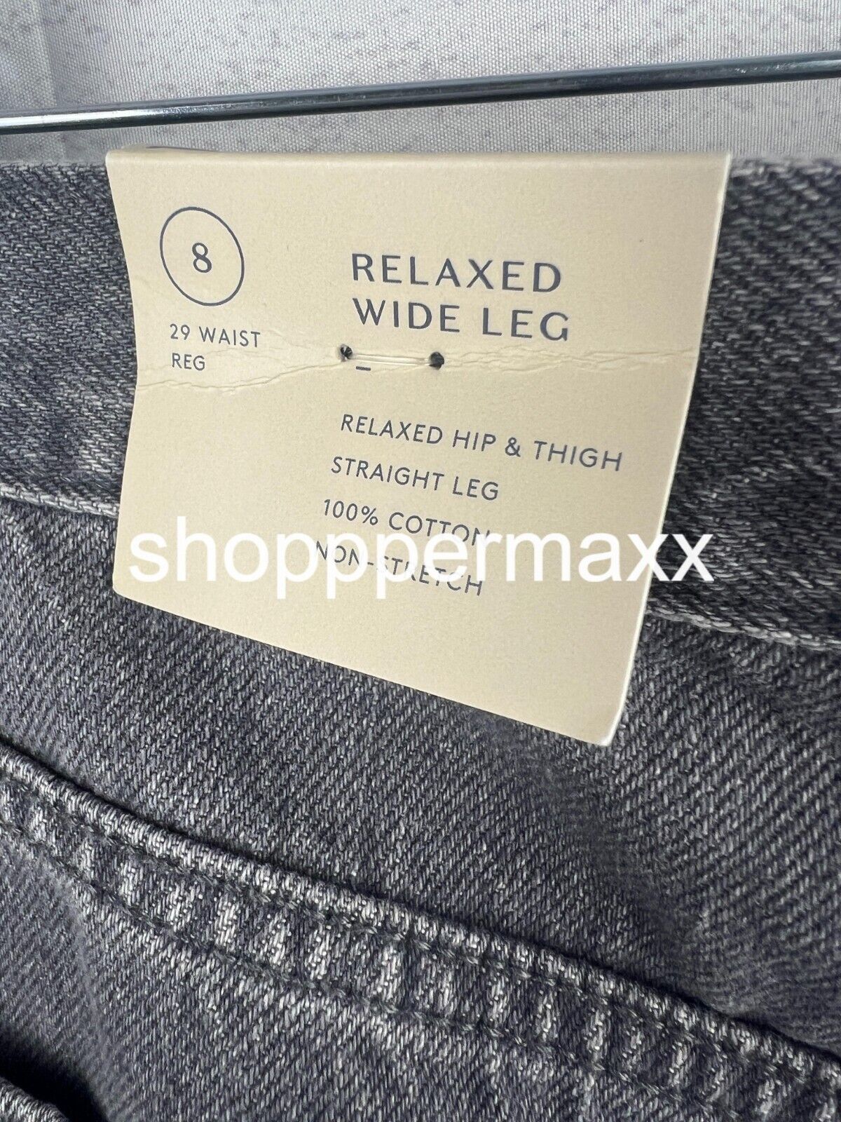 Women's High-Rise Wide Leg Jeans - Universal Thread, Gray Wash, Size 8