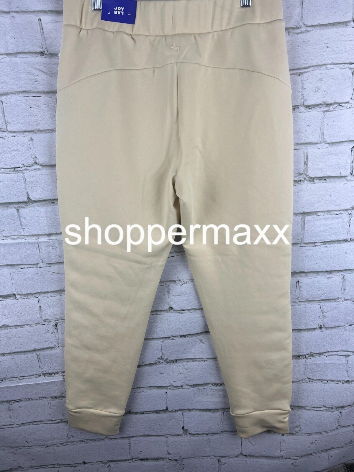 Women's Quilted Puffer Pants - JoyLab, Ivory, Size Medium