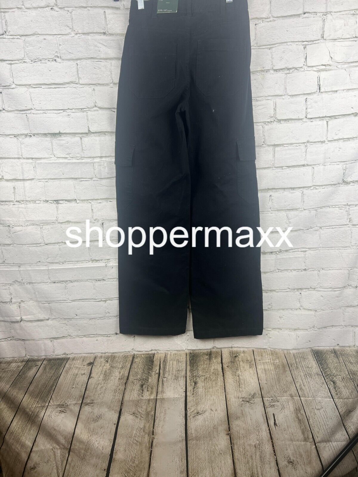 Women's High-Rise Straight Leg Cargo Pants - Wild Fable, Black, Size XX-Small