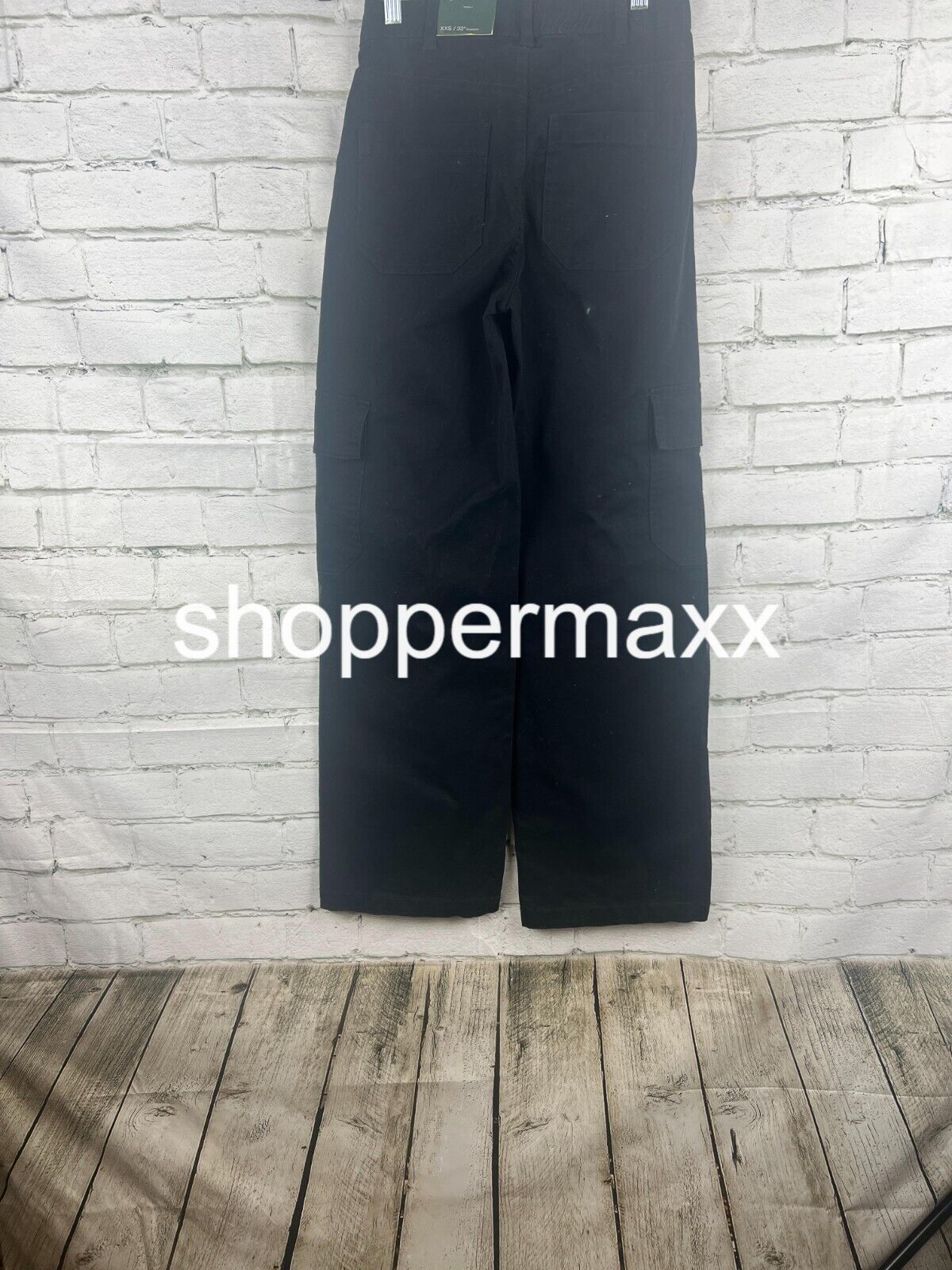 Women's High-Rise Straight Leg Cargo Pants - Wild Fable, Black, Size XX-Small