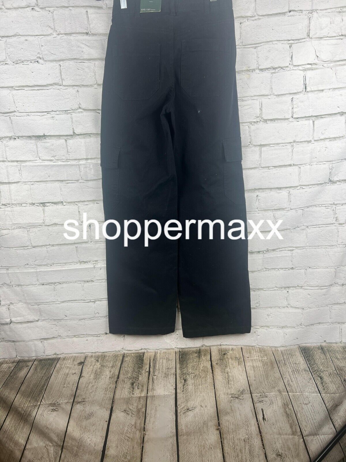 Women's High-Rise Straight Leg Cargo Pants - Wild Fable, Black, Size XX-Small