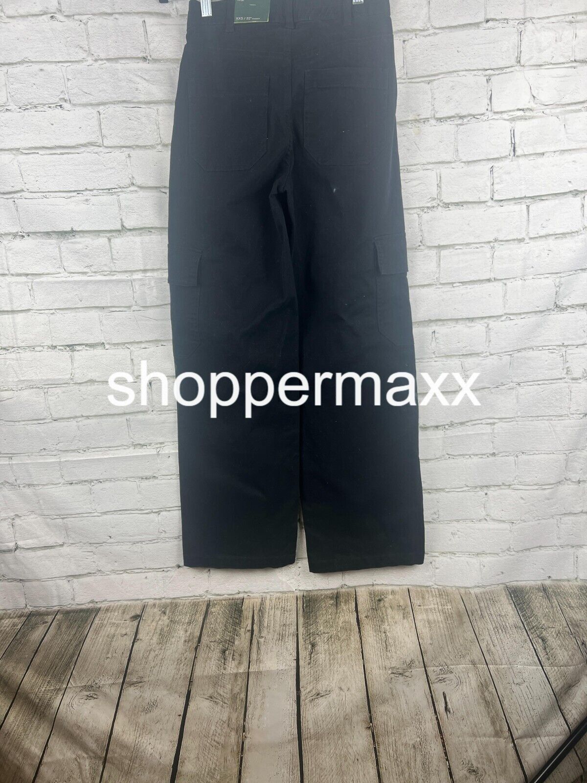Women's High-Rise Straight Leg Cargo Pants - Wild Fable, Black, Size XX-Small
