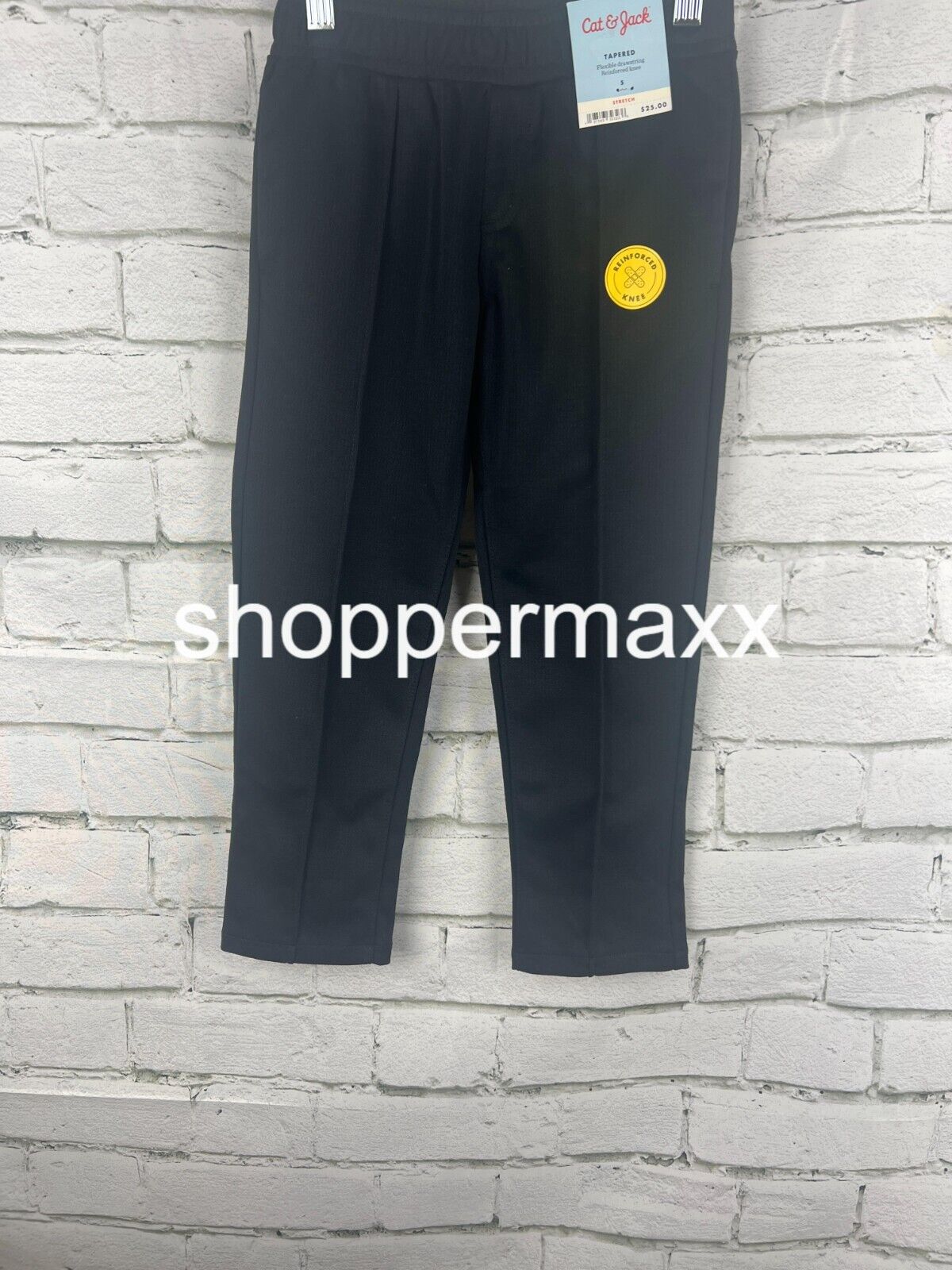Boys' Knit Pull-On Pants - Cat & Jack, Black, Size 8