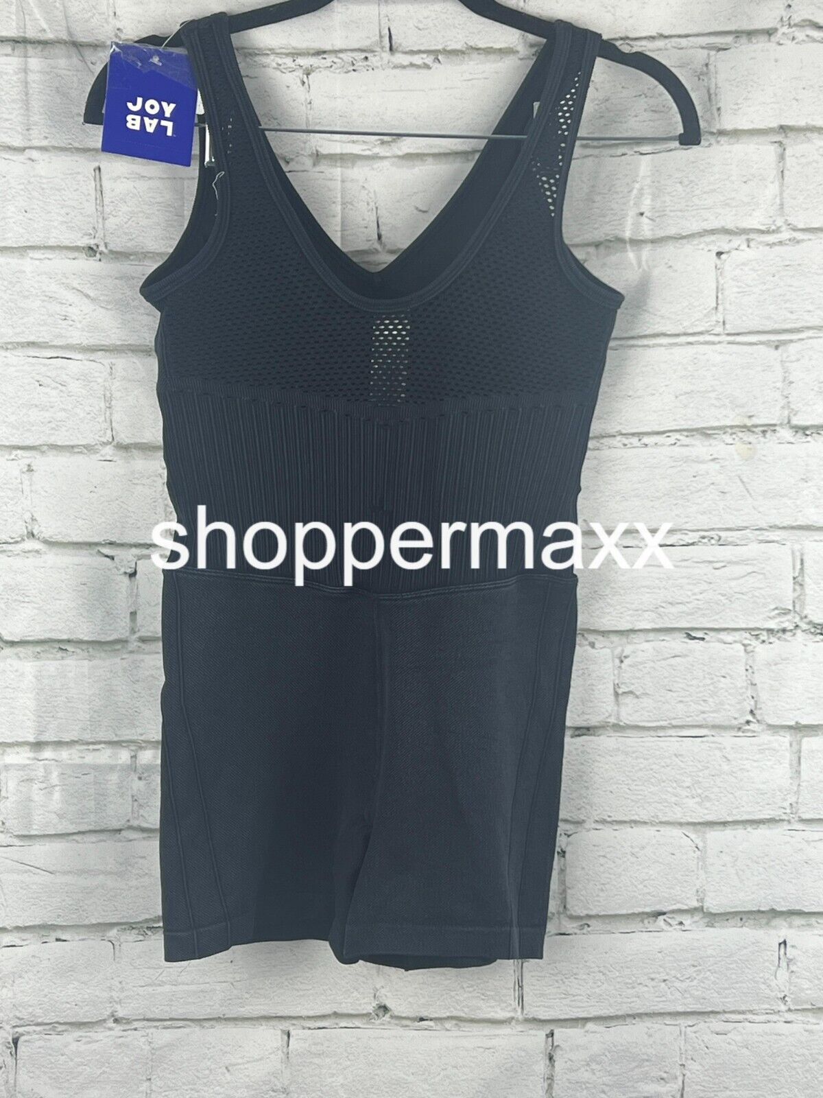 Women's Seamless Short Active Bodysuit - JoyLab, Black, Size Small