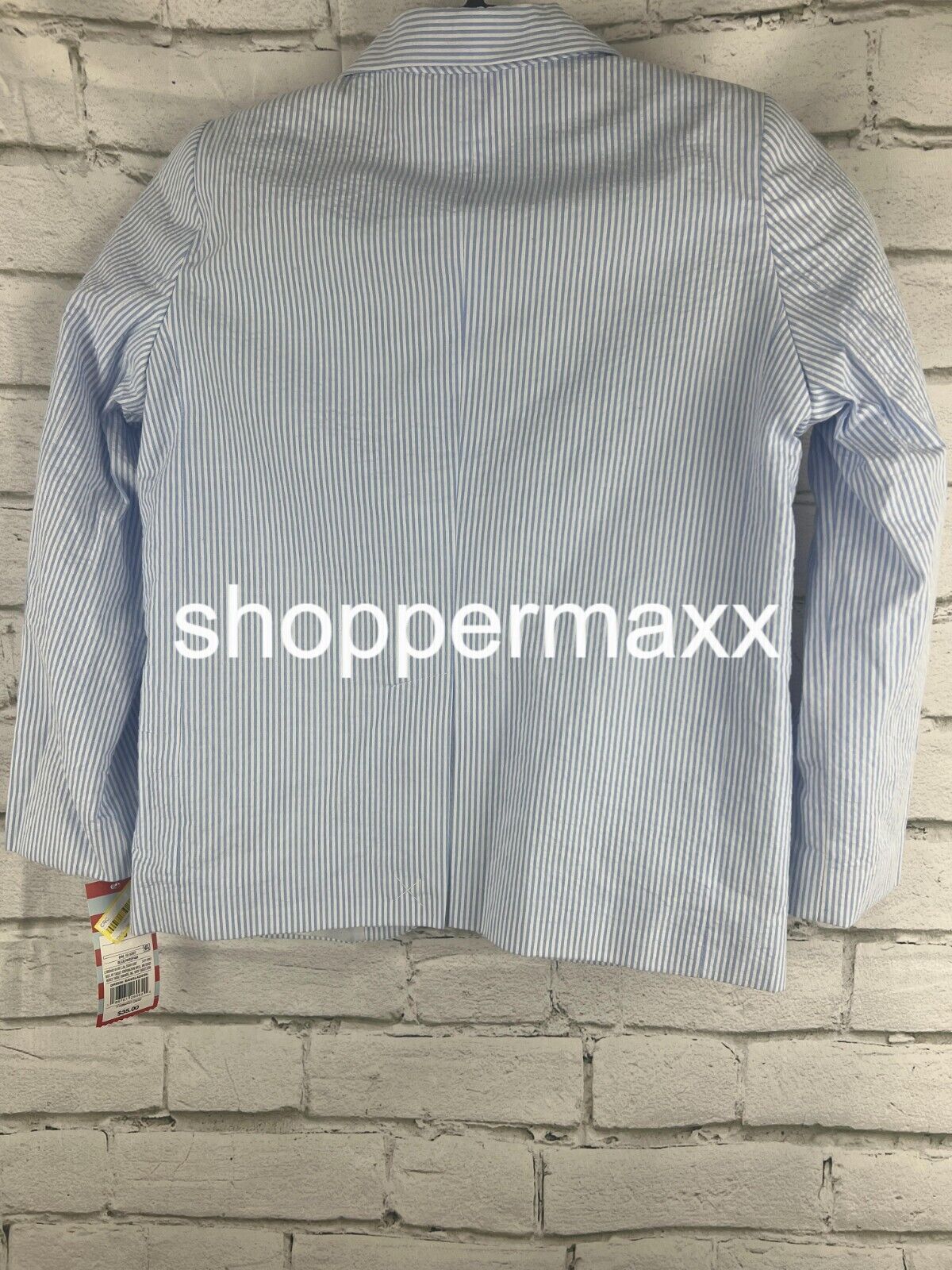 Boys' Seersucker Striped Suit Jacket - Cat & Jack, Blue, Size 4