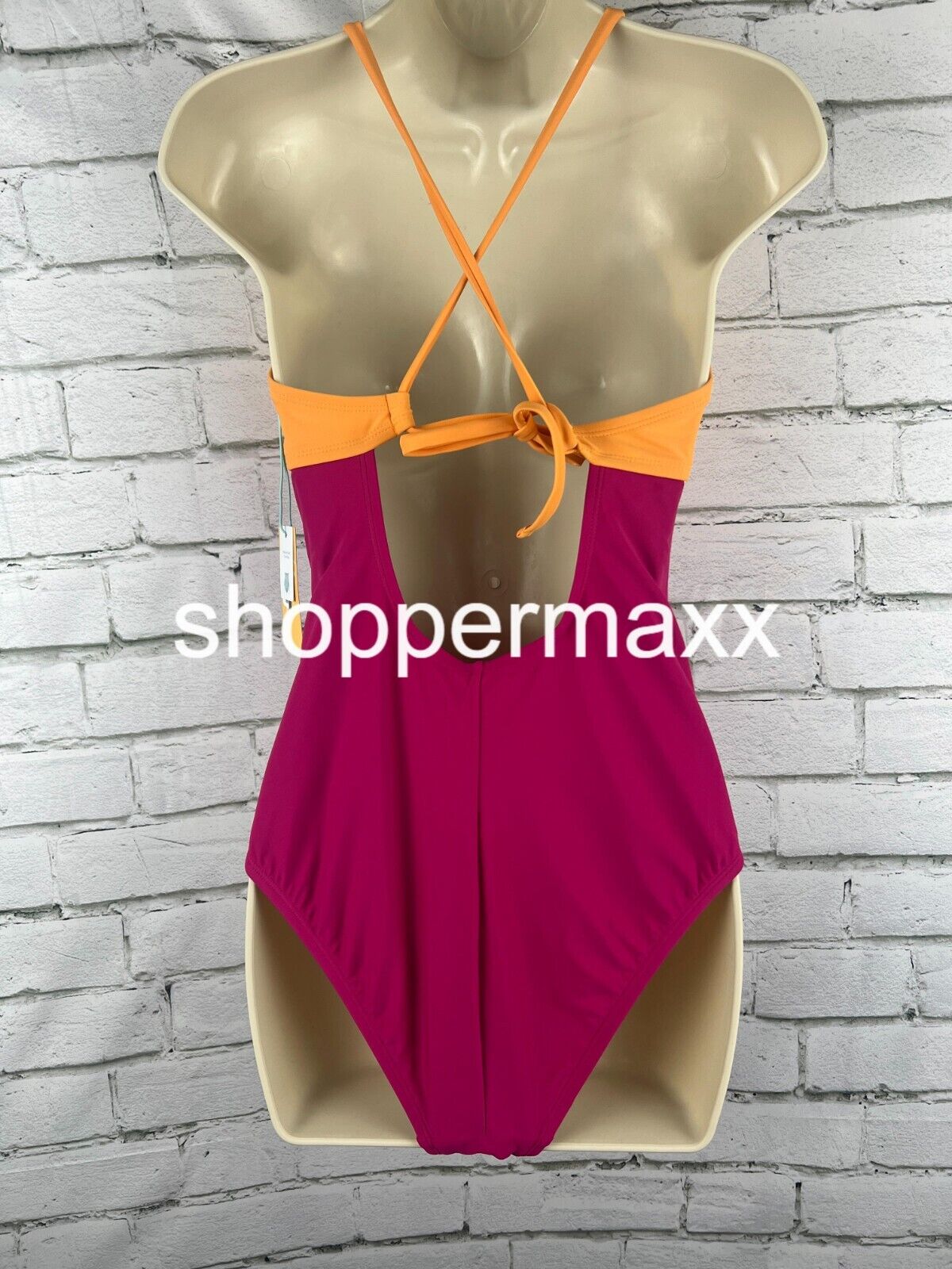 Women' Cut Out Colorblock Medium Coverage One Piece Swimsuit- Kona Sol, M (8-10)