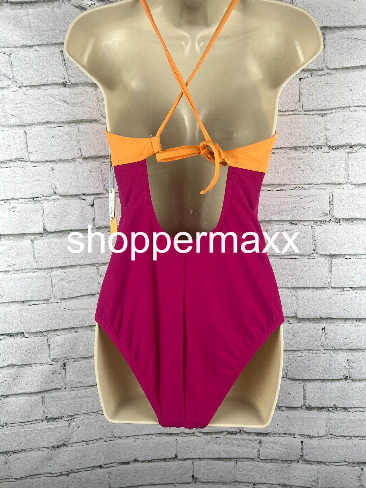 Women' Cut Out Colorblock Medium Coverage One Piece Swimsuit- Kona Sol, M (8-10)