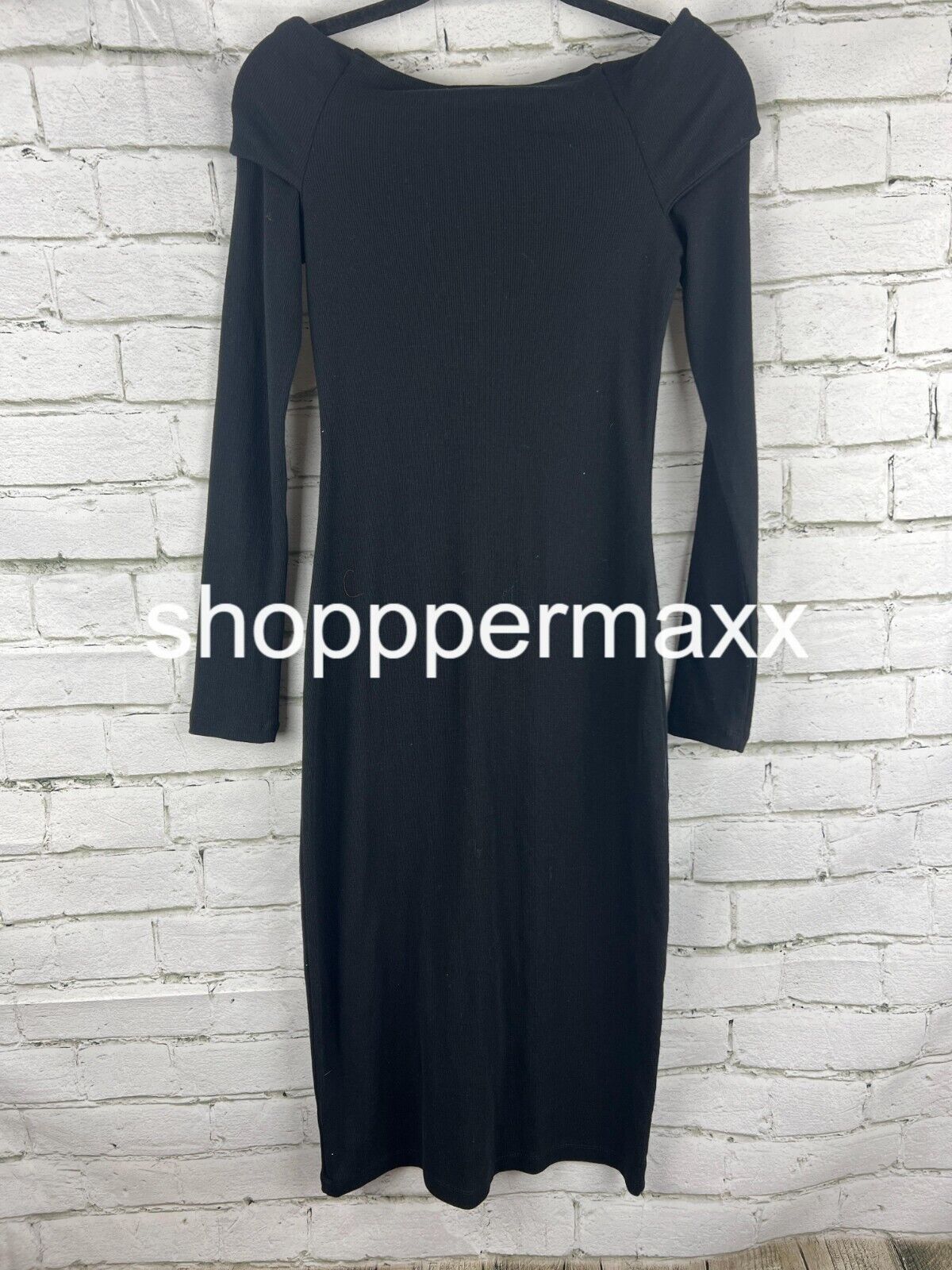 Women's Long Sleeve Midi Bodycon Dress - Universal Thread, Black, Size X-Small