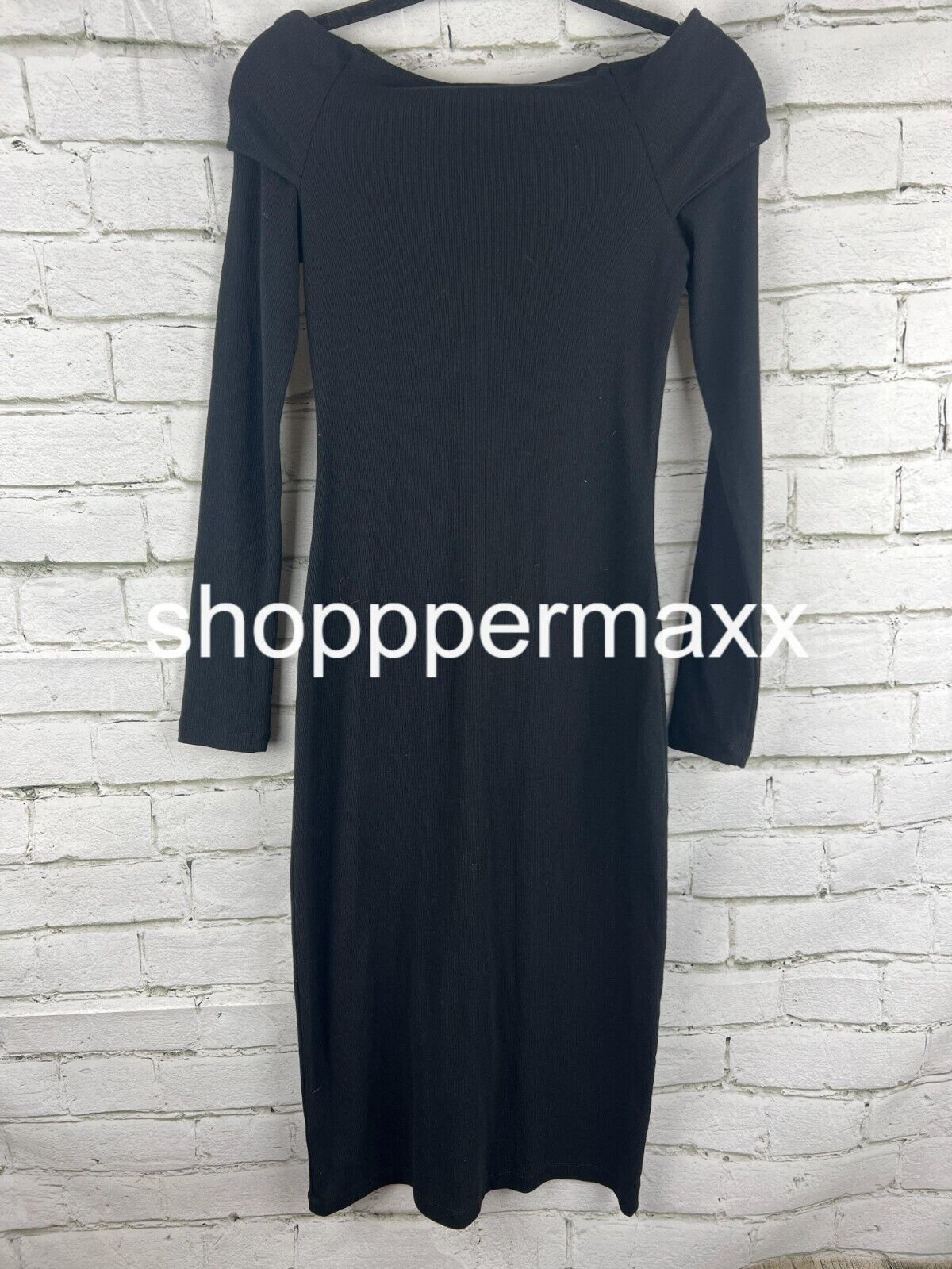 Women's Long Sleeve Midi Bodycon Dress - Universal Thread, Black, Size X-Small
