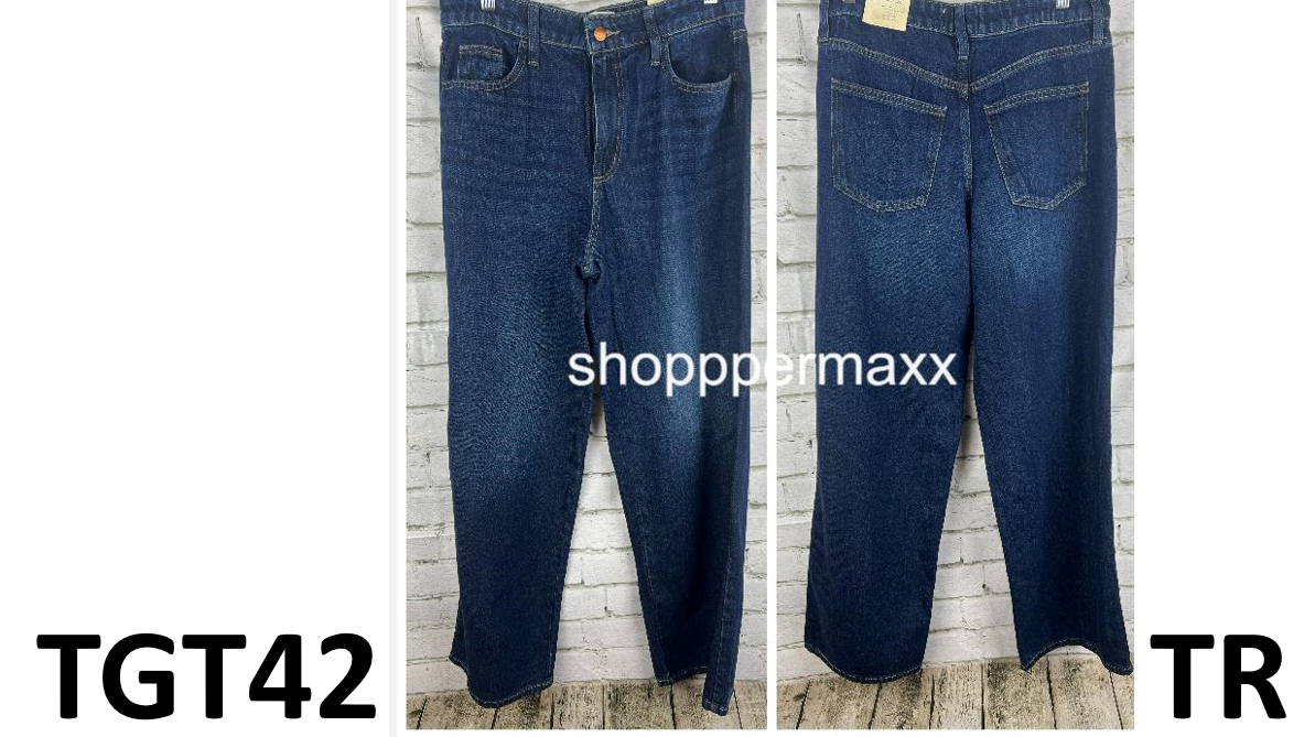 Women's High-Rise Wide Leg Jeans - Universal Thread, Dark Blue, 8 Regular