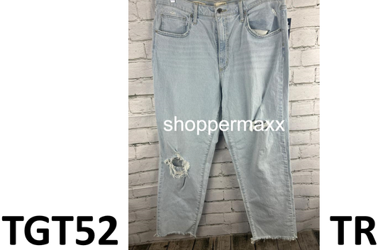 Women's Mid-Rise 90's Baggy Jeans - Universal Thread, Light Wash, Size 16