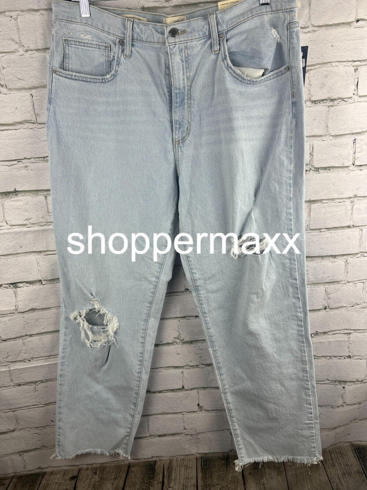 Women's Mid-Rise 90's Baggy Jeans - Universal Thread, Light Wash, Size 16