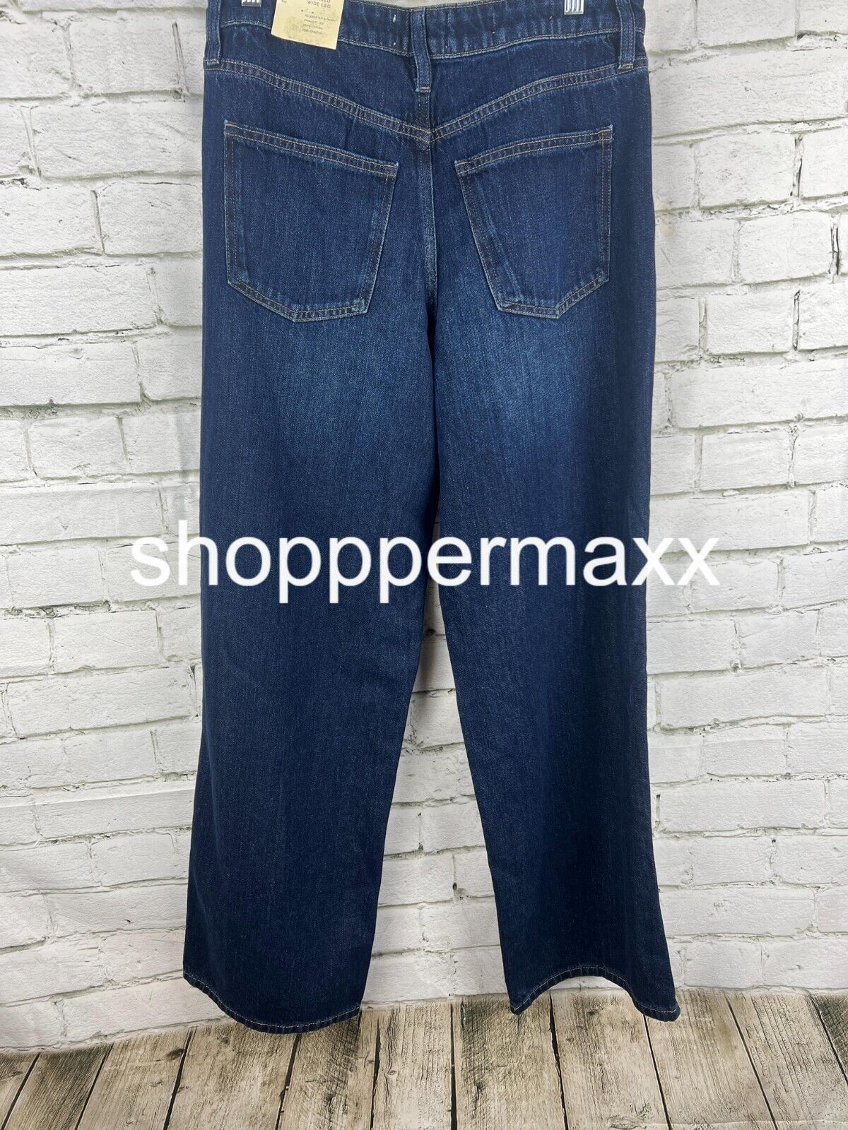 Women's High-Rise Wide Leg Jeans - Universal Thread, Dark Blue, 8 Regular