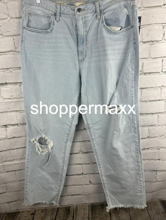 Women's Mid-Rise 90's Baggy Jeans - Universal Thread, Light Wash, Size 16