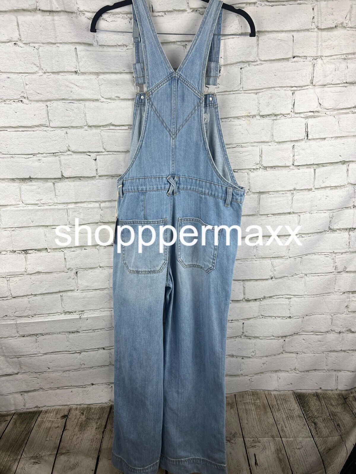 Women's Wide Leg Denim Overalls - Universal Thread, Light Wash, 2