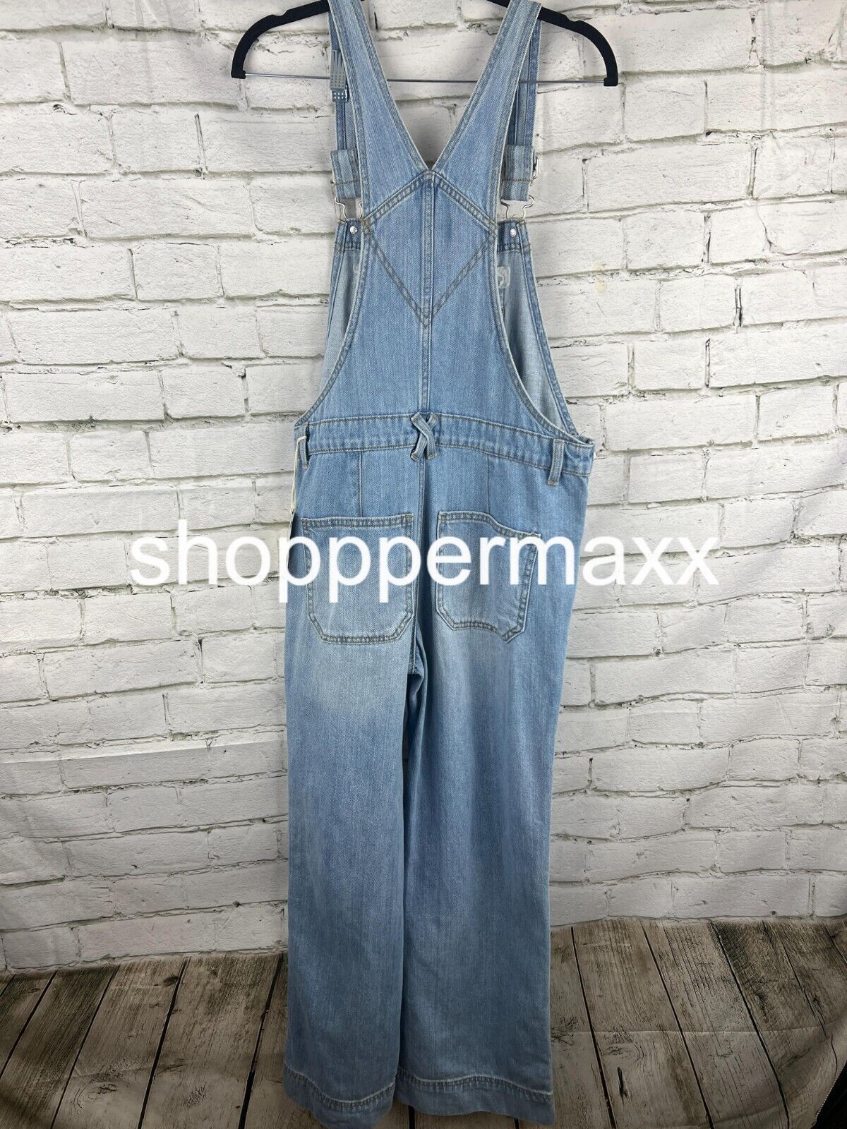Women's Wide Leg Denim Overalls - Universal Thread, Light Wash, 2