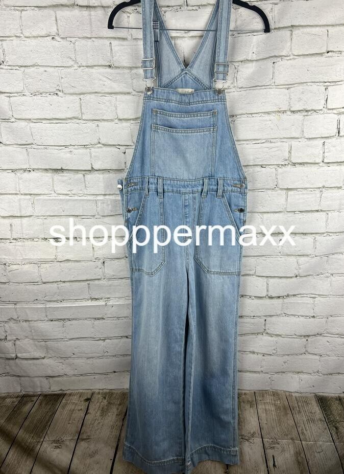 Women's Wide Leg Denim Overalls - Universal Thread, Light Wash, 2